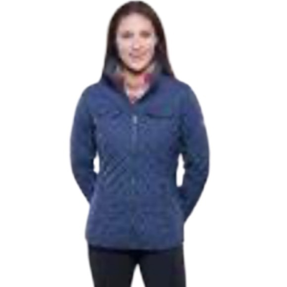 KUHL Womens Navy Brazen Jacket Size Small Quilted Blue Jacket Full Zip - Picture 15 of 15